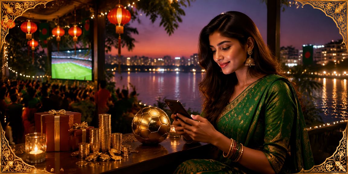 ঢাকায় ফুটবল বেটিং উপভোগ করছেন একজন ব্যবহারকারী